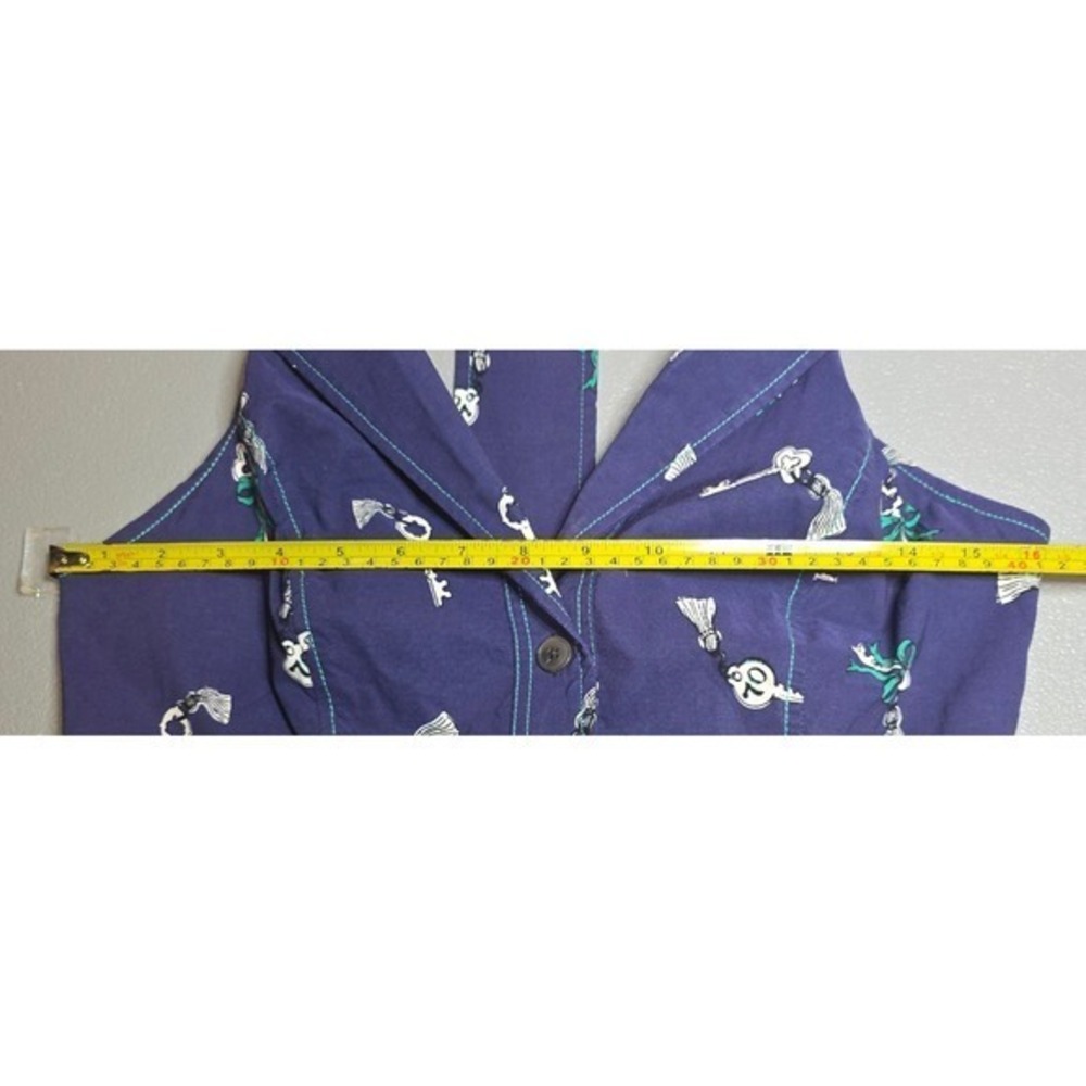 Anthropologie Maeve Womens M Navy The Amelia Collared Mini Dress NWT - Picture 9 of 16